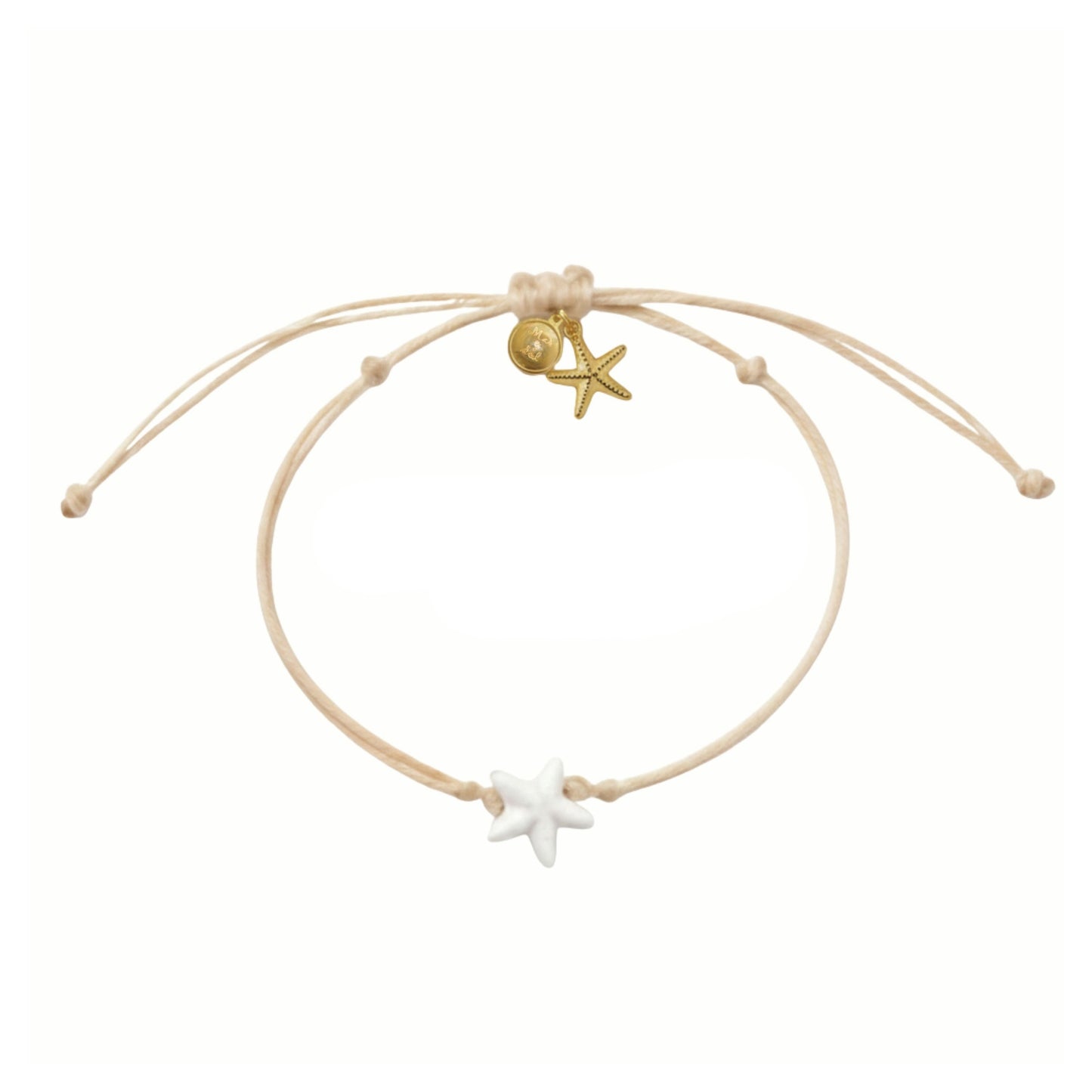 7 Inch Adjustable Bracelet with Sea Star Bead